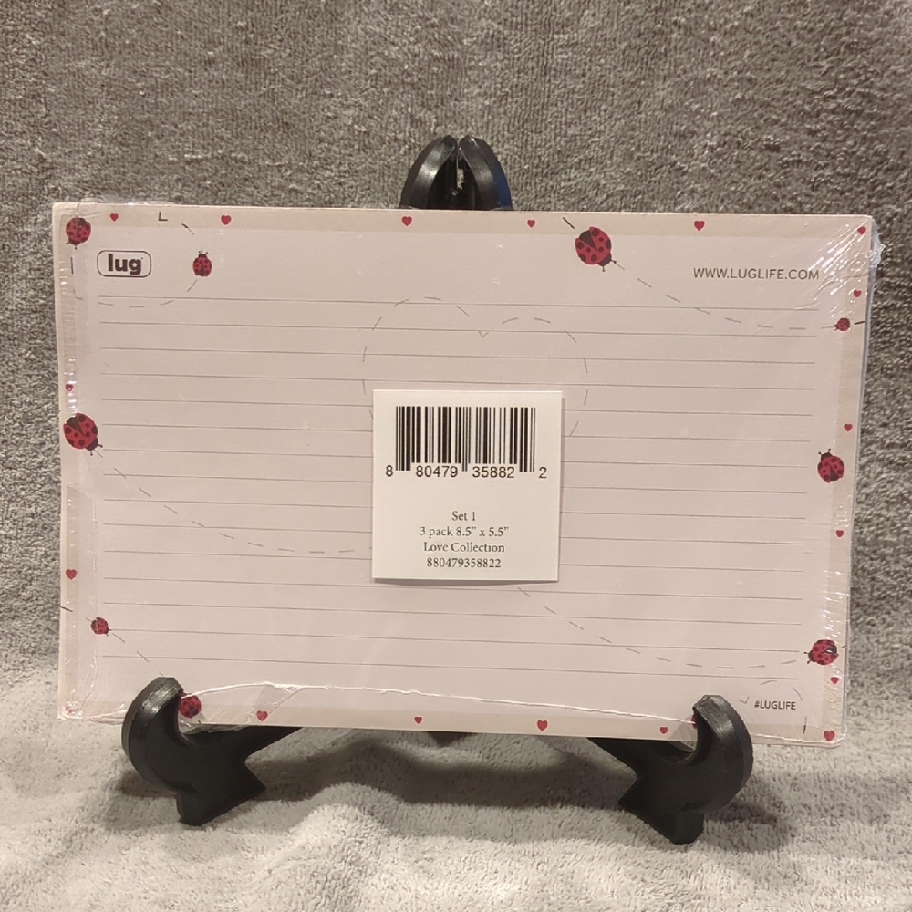 Lug Doodle Notepad 3pk - 8.5" X 5.5" - Lug Love Collection - NEW